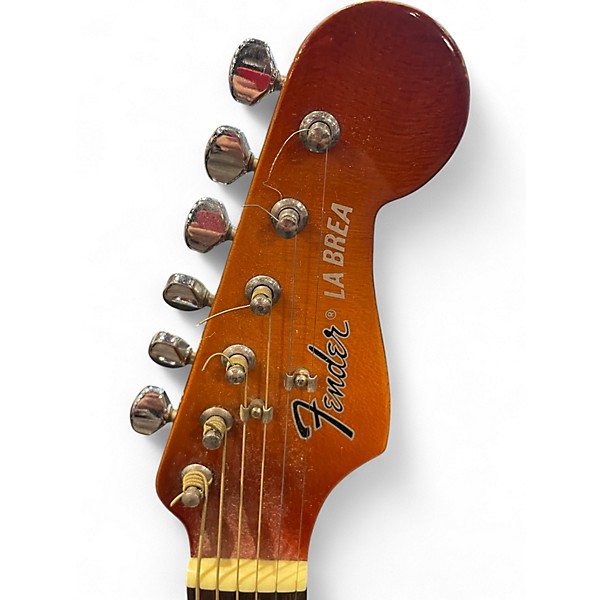 Used Fender la brea Natural Acoustic Guitar