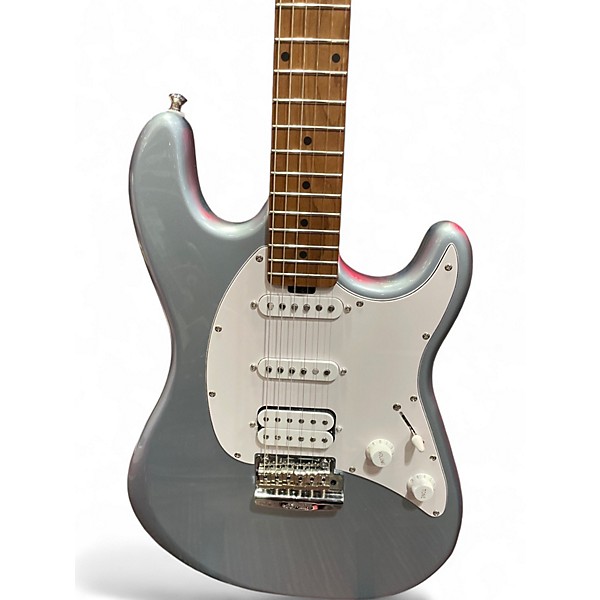 Used Sterling by Music Man Cutlass Silver Solid Body Electric Guitar