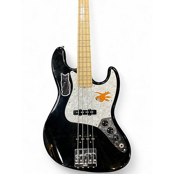 Used Fender USA Geddy Lee Signature Jazz Bass Black Electric Bass Guitar