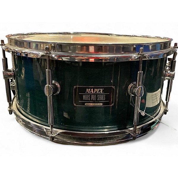 Used Mapex 6.5X14 Mars Pro Series Snare Trans Teal Drum