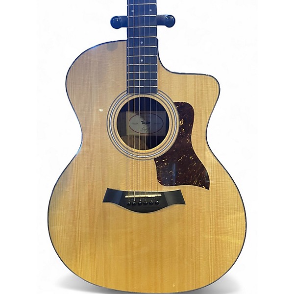 Used Taylor 214CE Deluxe Natural Acoustic Electric Guitar
