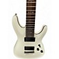 Used Schecter Guitar Research Demon 7 String White Solid Body Electric Guitar