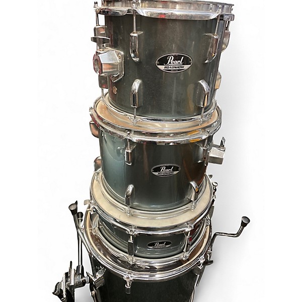 Used Pearl 5 Piece Roadshow  Charcoal Metallic Drum Kit