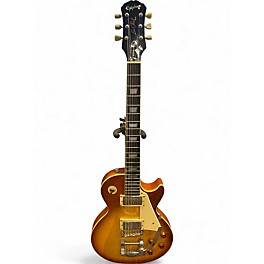 Used Epiphone 1997 MIK Epiphone Les Paul Standard Limited Edition with Vib Amber Burst Solid Body Electric Guitar