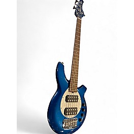 Used Ernie Ball Music Man Bongo 5 HH Blue Electric Bass Guitar