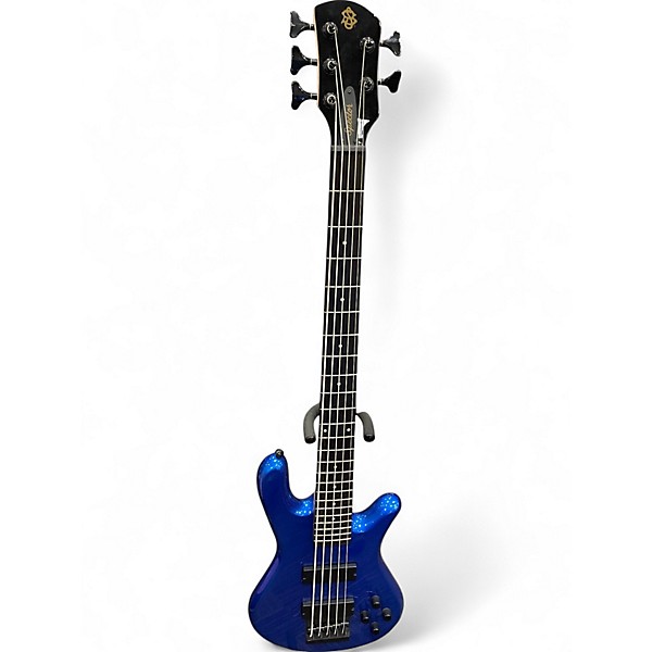 Used Spector Performer 5 Blue Electric Bass Guitar