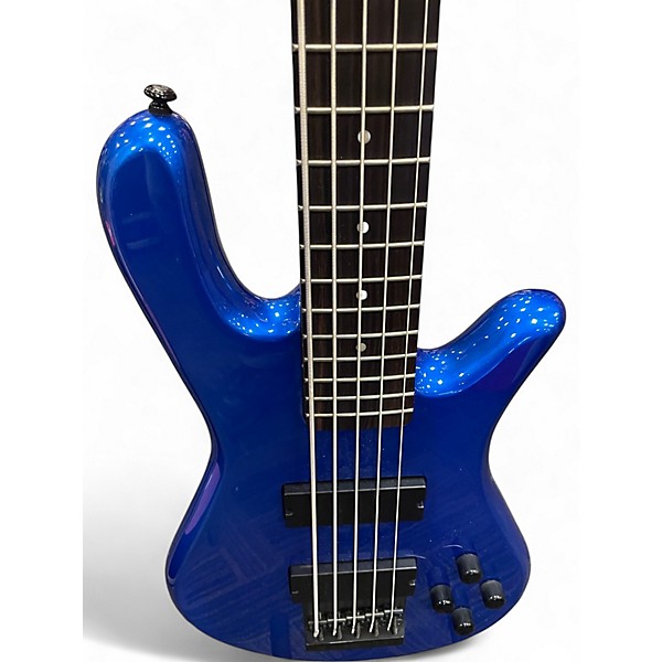 Used Spector Performer 5 Blue Electric Bass Guitar