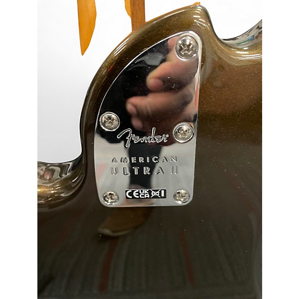 Used 2024 Fender American Ultra Jazz Bass Texas Tea Electric Bass Guitar