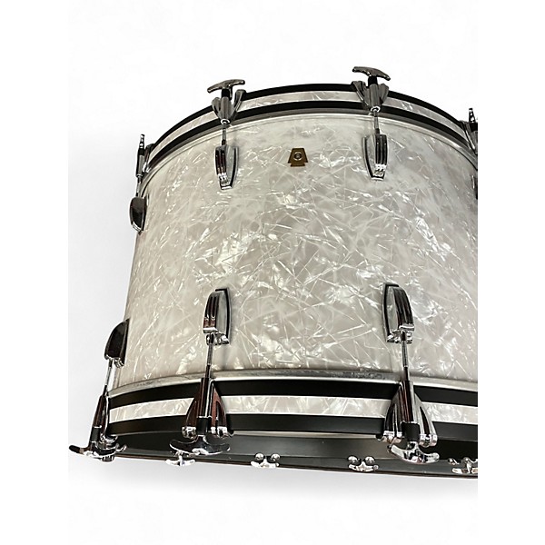 Used Ludwig 5 Piece Legacy Mahogany White Marine Pearl Drum Kit