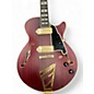 Used D'Angelico Deluxe Series SS BARI Wine Red Baritone Guitars thumbnail