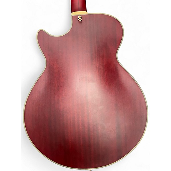 Used D'Angelico Deluxe Series SS BARI Wine Red Baritone Guitars