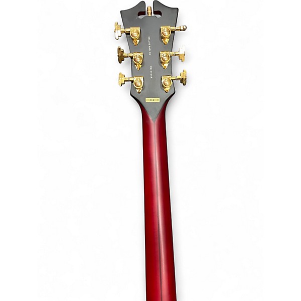 Used D'Angelico Deluxe Series SS BARI Wine Red Baritone Guitars