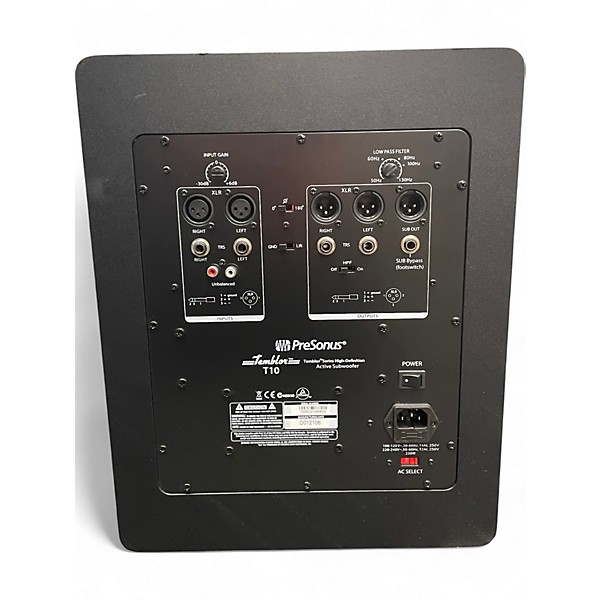 Used PreSonus T10 SUBWOOFER Powered Monitor