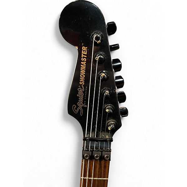 Used Squier SHOWMASTER JASON ELLIS Gunmetal Gray Solid Body Electric Guitar