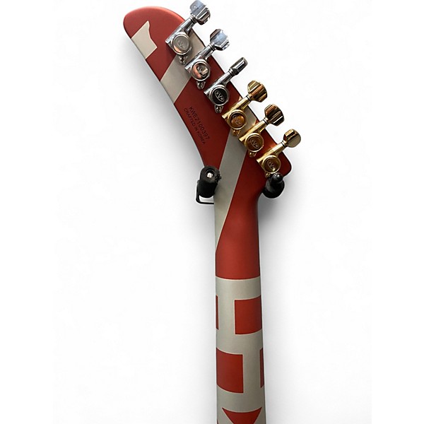 Used 2021 EVH Striped Series Shark Custom Graphic Solid Body Electric Guitar