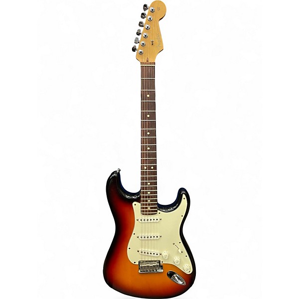 Used Fender American Standard Stratocaster Sunburst Solid Body Electric Guitar