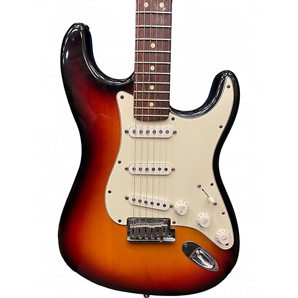 Used Fender American Standard Stratocaster Sunburst Solid Body Electric Guitar