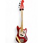 Used 2022 Nash Guitars MB63 Candy Apple Red W/ WHT racing stripe Electric Bass Guitar thumbnail