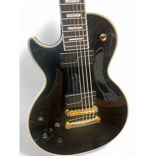 Used Epiphone Matt Heafy Les Paul Custom 7 Left Handed Ebony Electric Guitar