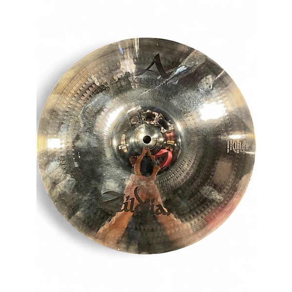 Used Zildjian 14in A Custom Hi Hat Pair Cymbal
