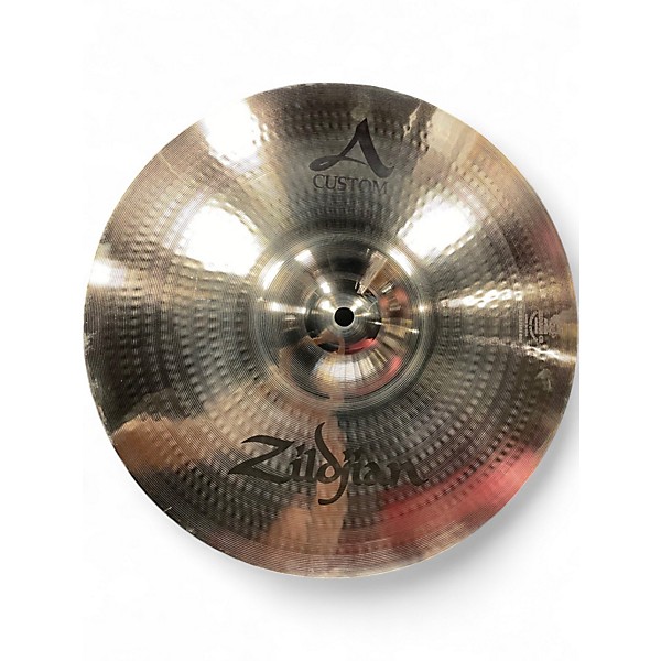 Used Zildjian 14in A Custom Hi Hat Pair Cymbal