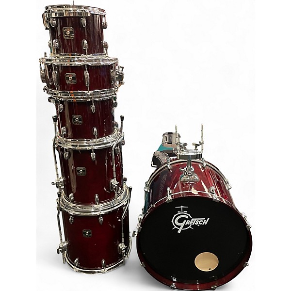 Used Gretsch Drums 6 Piece Catalina Maple Gloss Cherry Burst Drum Kit