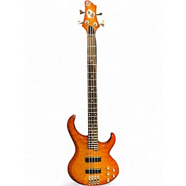 Used Ibanez BTB400QM ORANGE BURST Electric Bass Guitar