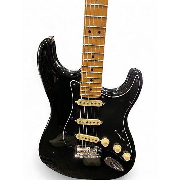 Used Fender Player Stratocaster Black Solid Body Electric Guitar