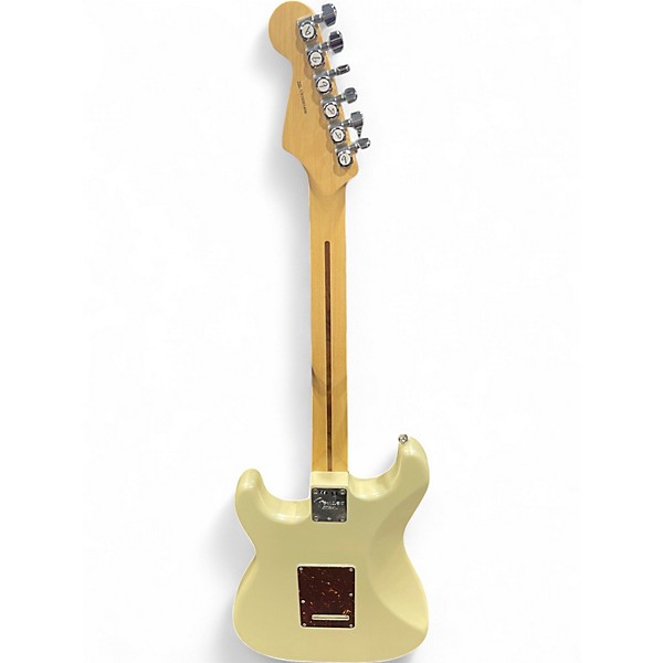 Used Fender American Showcase Stratocaster Olympic Pearl Solid Body Electric Guitar