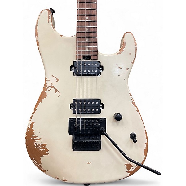 Used Charvel Pro Mod Relic Series SD1 Weathered White Solid Body Electric Guitar