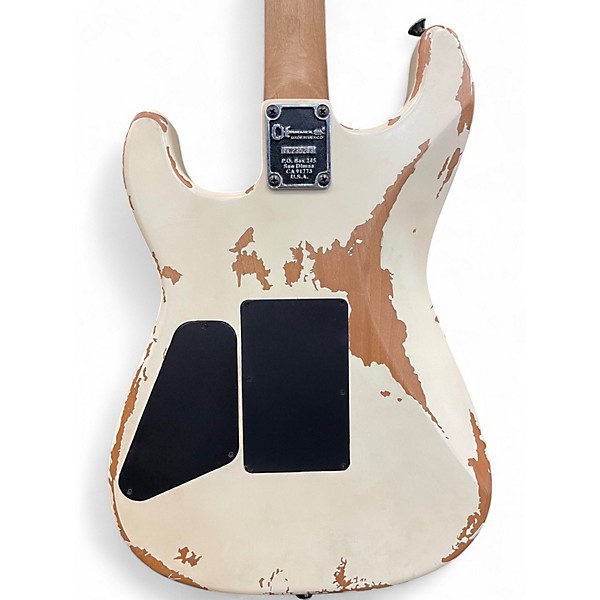 Used Charvel Pro Mod Relic Series SD1 Weathered White Solid Body Electric Guitar