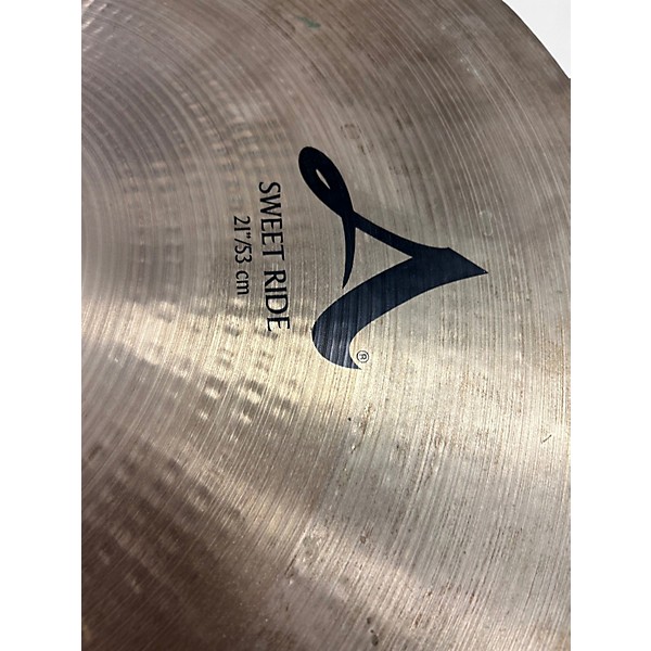 Used Zildjian 21in A Series Sweet Ride Cymbal
