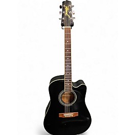 Used Takamine ES31C Black Acoustic Electric Guitar