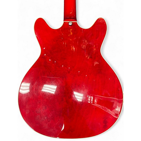 Used Squier STARFIRE Candy Apple Red Solid Body Electric Guitar