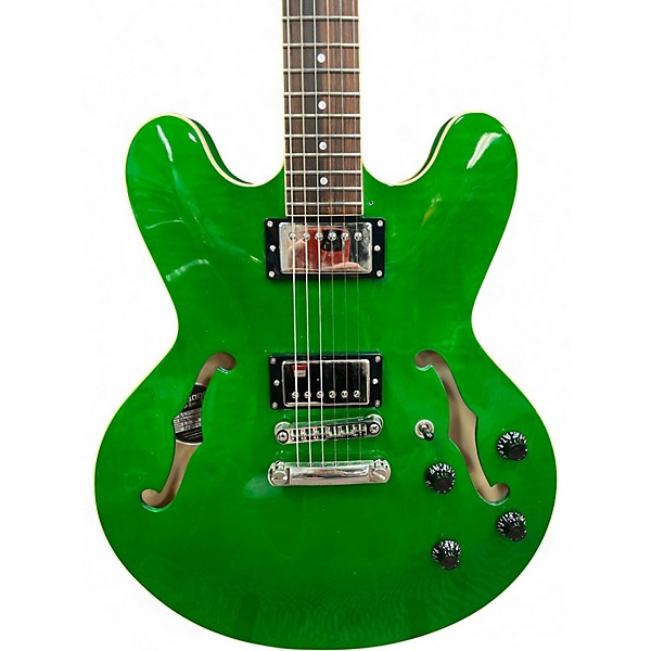 Used The Heritage H535 Emerald Green Hollow Body Electric Guitar