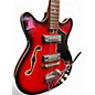 Used Kingston Model 3 Crimson Red Burst Hollow Body Electric Guitar