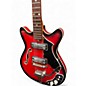 Used Kingston Model 3 Crimson Red Burst Hollow Body Electric Guitar
