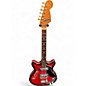 Used Kingston Model 3 Crimson Red Burst Hollow Body Electric Guitar