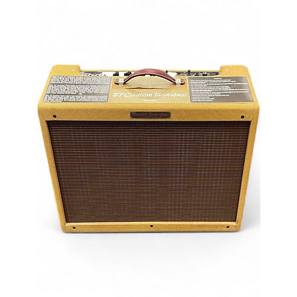 Used Fender 57 Custom Twin 40W 2x12 Tweed Tube Guitar Combo Amp