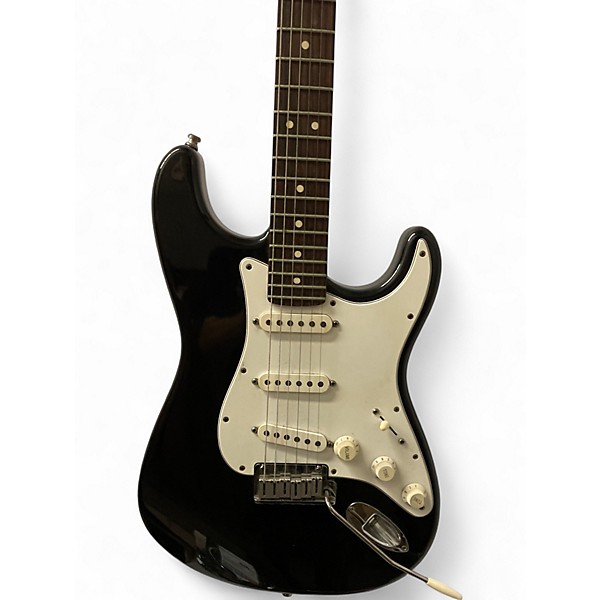 Used Fender American Standard Stratocaster Black Solid Body Electric Guitar