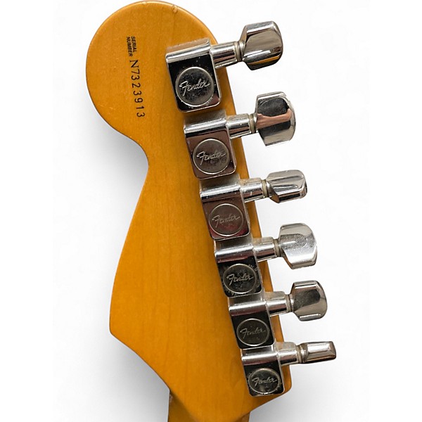 Used Fender American Standard Stratocaster Black Solid Body Electric Guitar