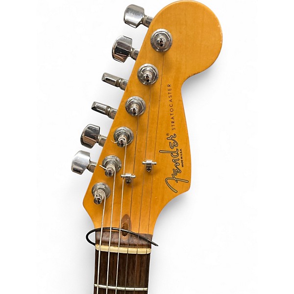 Used Fender American Standard Stratocaster Black Solid Body Electric Guitar