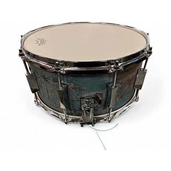 Used Pork Pie 14in Weathered Barn Blue Snare Weathered Barn Blue Drum