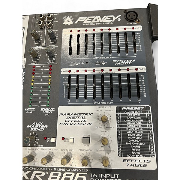 Used Peavey xr 886 Powered Mixer