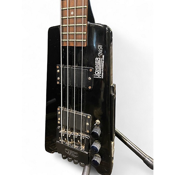 Used 1988 Hohner B2A Black Electric Bass Guitar