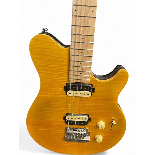 Used Sterling by Music Man Axis Yellow Solid Body Electric Guitar