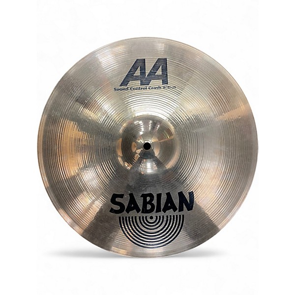 Used SABIAN 16in AA Sound Control Crash Brilliant Cymbal