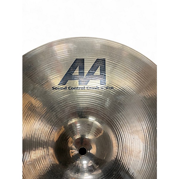 Used SABIAN 16in AA Sound Control Crash Brilliant Cymbal