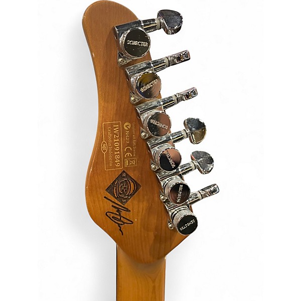 Used Schecter Guitar Research Diamond Series  Nick Johnston Trad Blue Solid Body Electric Guitar