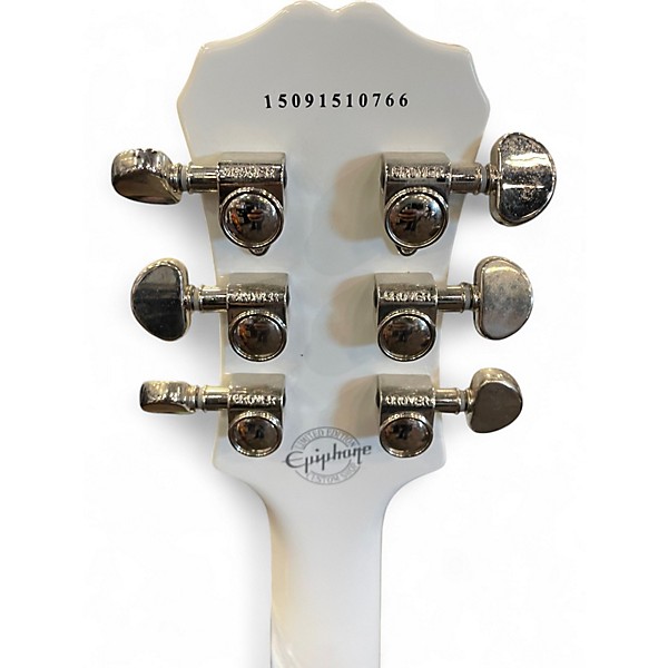 Used Epiphone Les Paul Studio Alpine White Solid Body Electric